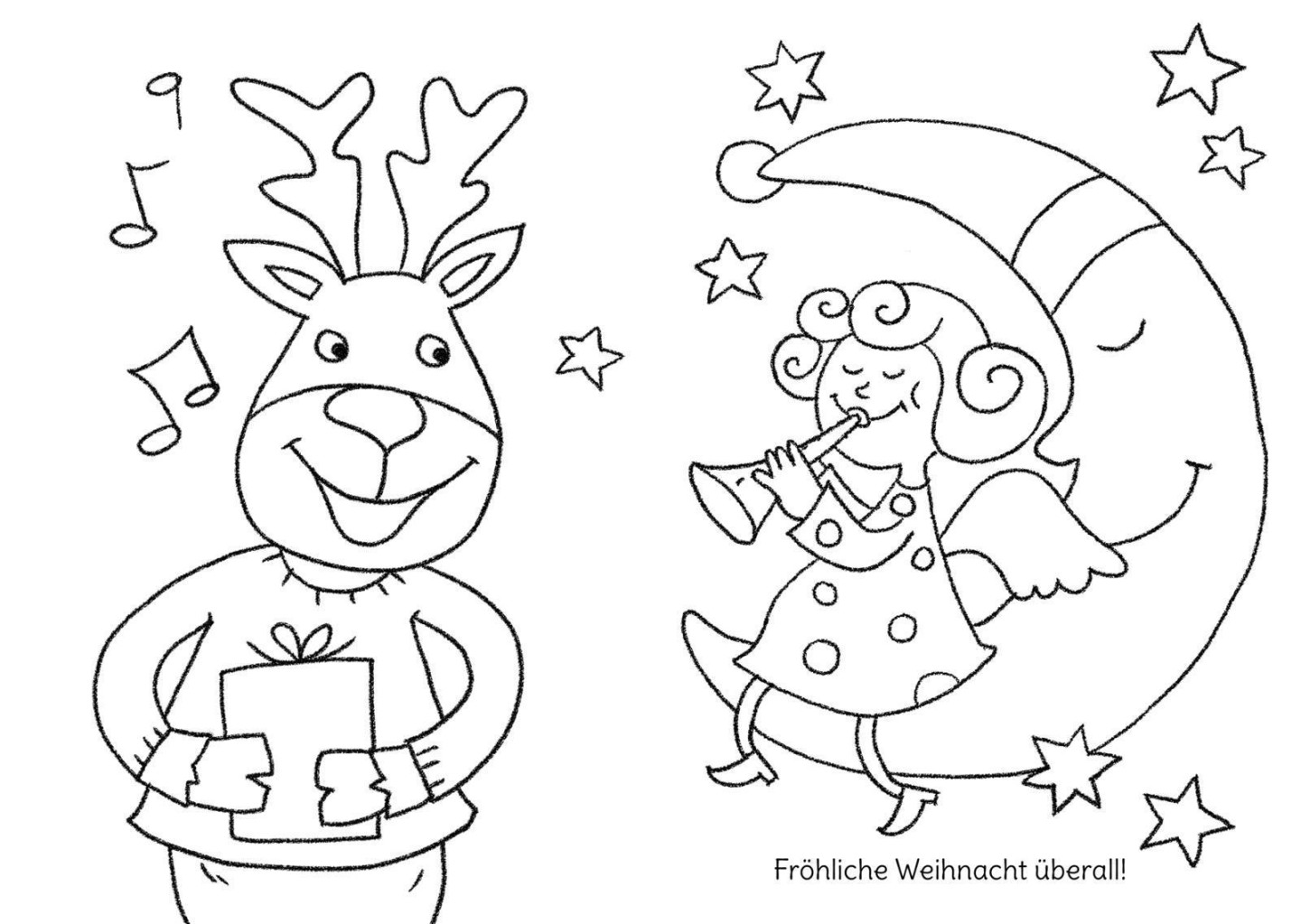 Ausmalbilder für Kita-Kinder: Mein erstes großes Malbuch: Weihnachten