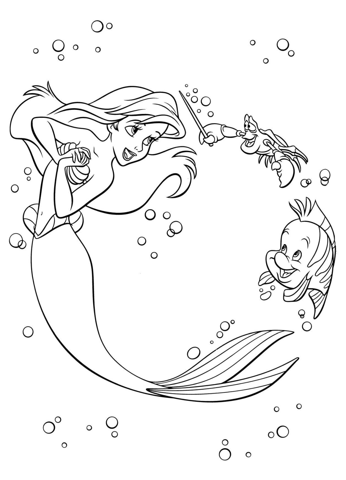 disney coloring book pdf  Only Coloring Pages  Mermaid coloring