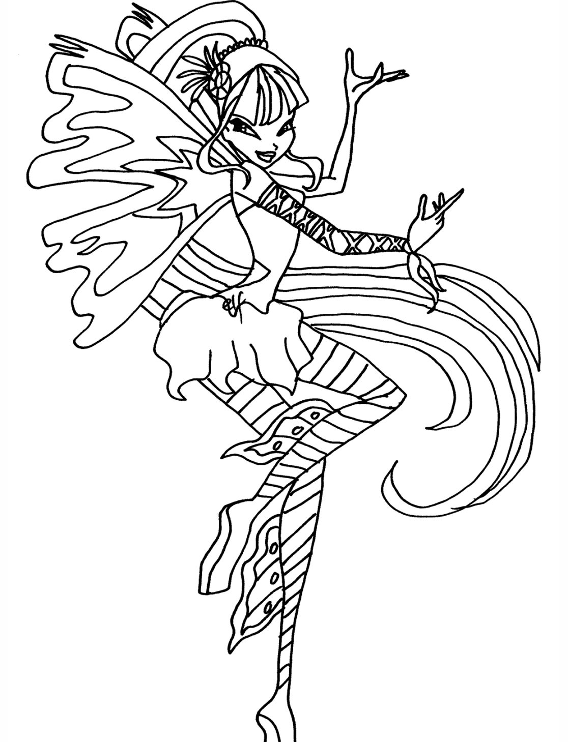 winx e  Coloring pages, My