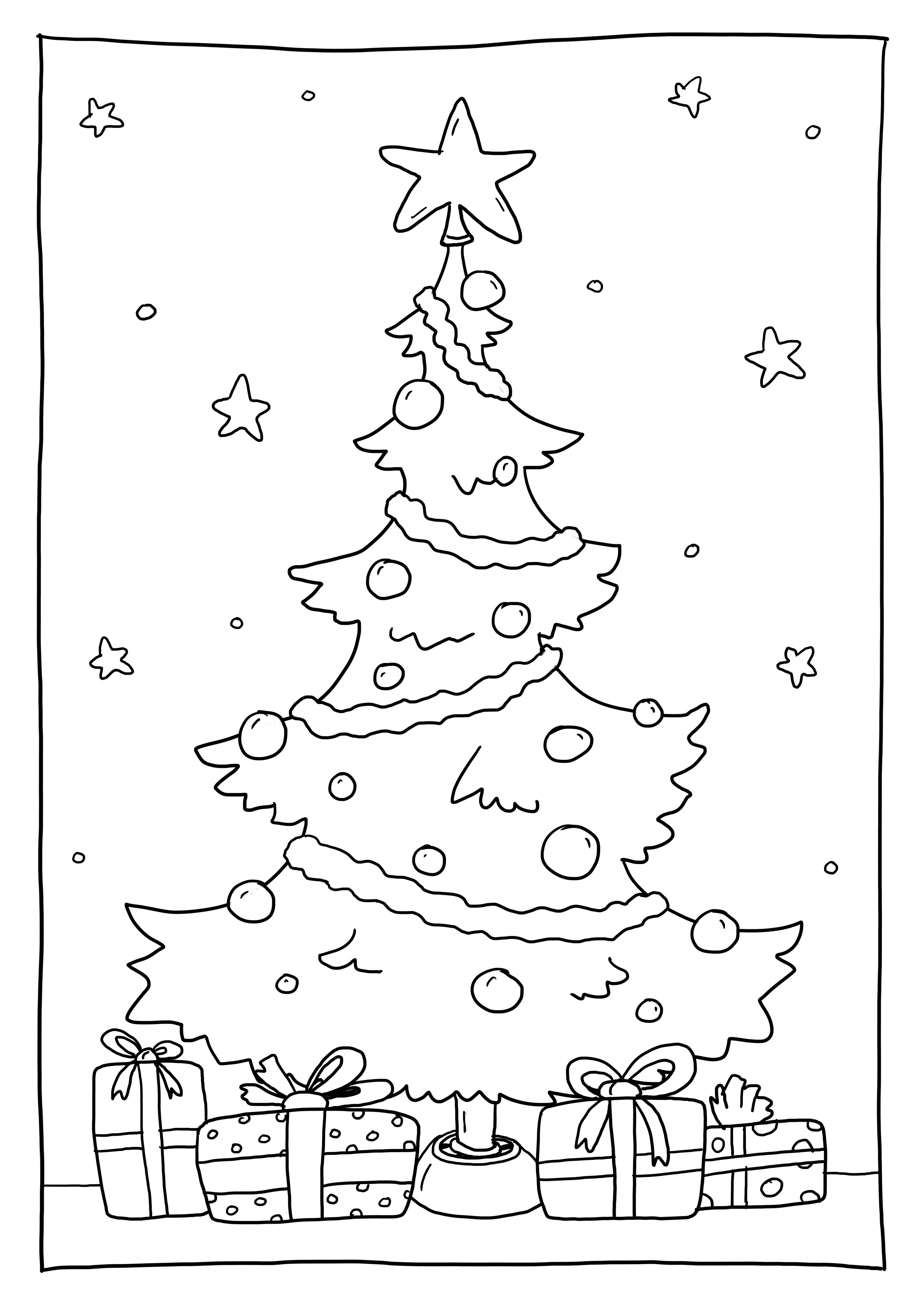 Ausmalbilder Weihnachtsbaum – Dein Malspaß