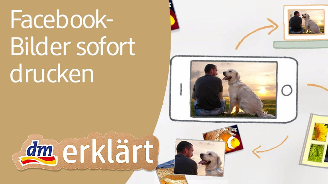 dm Fotoservice in den dm-Märkten: Facebook-Bilder über Facebook Connect  sofort drucken