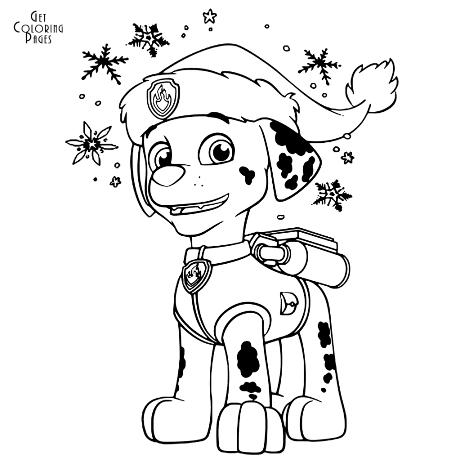 Download or print this amazing coloring page: Weihnachten Paw