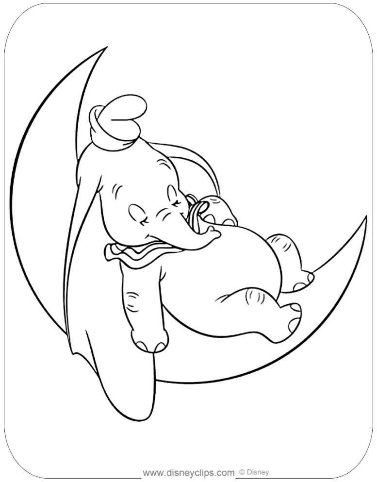 Dumbo Coloring Pages  Disney princess coloring pages, Disney