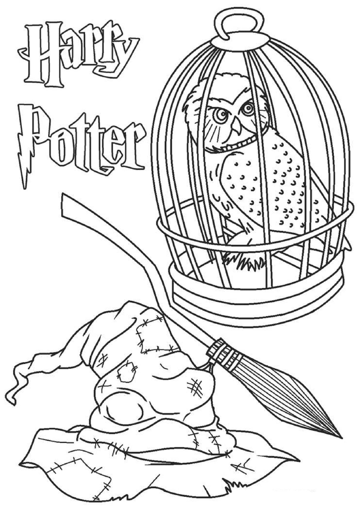 Harry Potter ausmalbilder für kinder zum ausdrucken