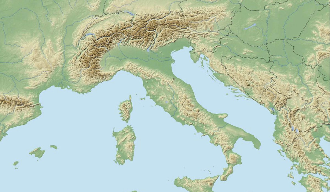 Kostenlose Italien-Landkarten zum Download