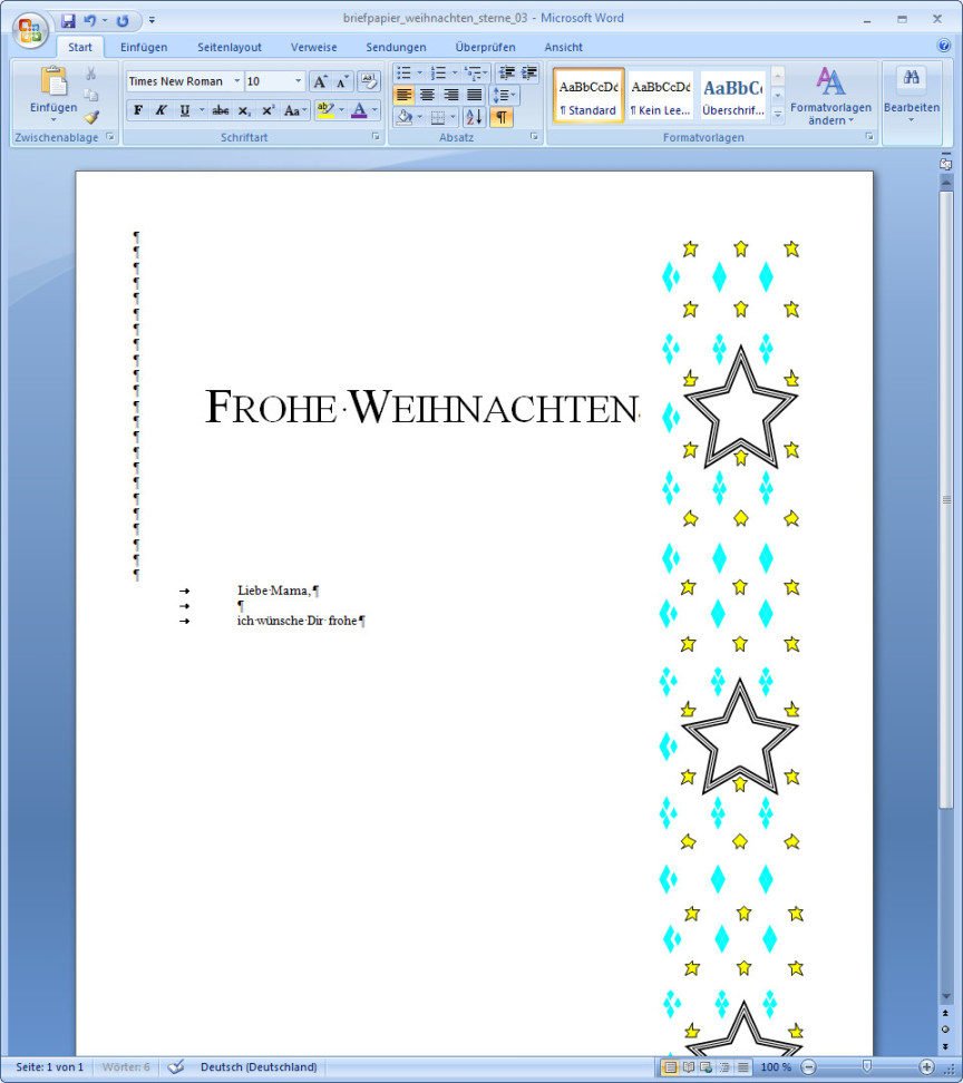 Kostenlose Word-, Office- & Outlook-Vorlagen zu Weihnachten