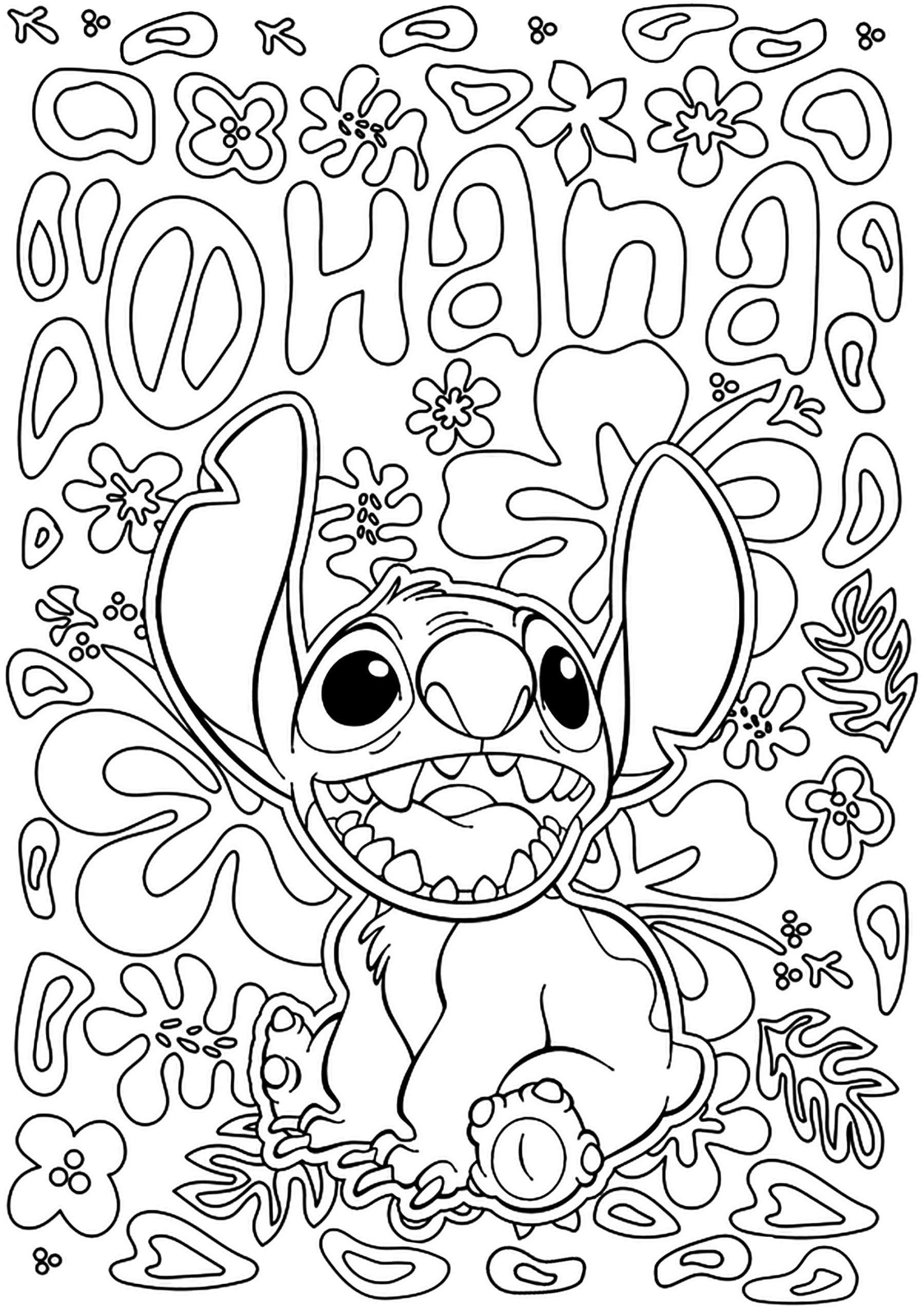 Lilo und Stitch (Disney) mit dem Text "Ohana"