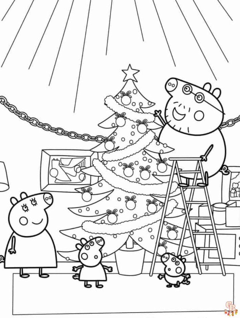 Peppa Pig Ausmalbilder: Eine lustige und fesselnde Aktivität für