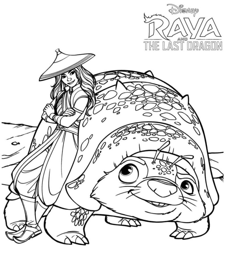 Raya and the Last Dragon coloring pages -  Free coloring pages