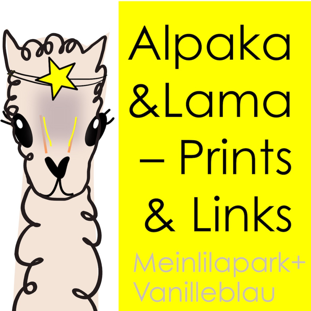 vanilleblau :  Free Alpaca und Lama Printables und Downloads