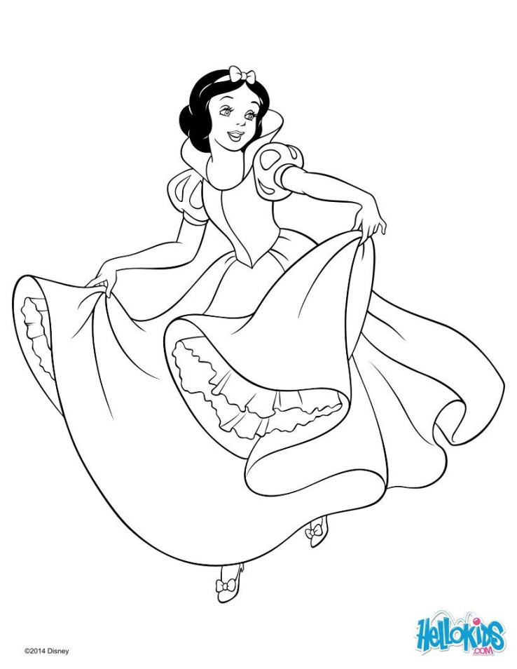 Schneewittchen  Dibujo de blancanieves, Princesas para colorear