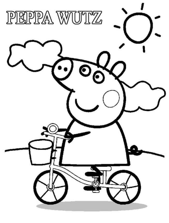 Malvorlagen Peppa Wutz  Peppa pig coloring pages, Peppa pig