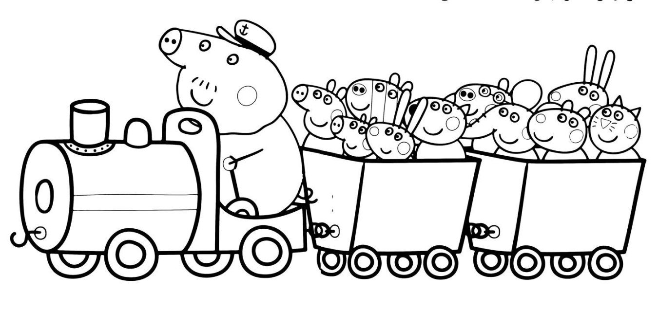 Peppa Wutz Ausmalbilder Zum Ausdrucken  Peppa pig coloring pages