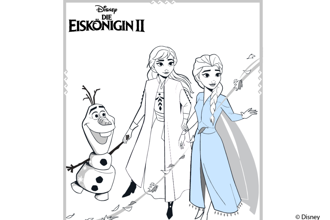 Anna und Elsa Ausmalbild » Kostenlos als PDF  Kribbelbunt