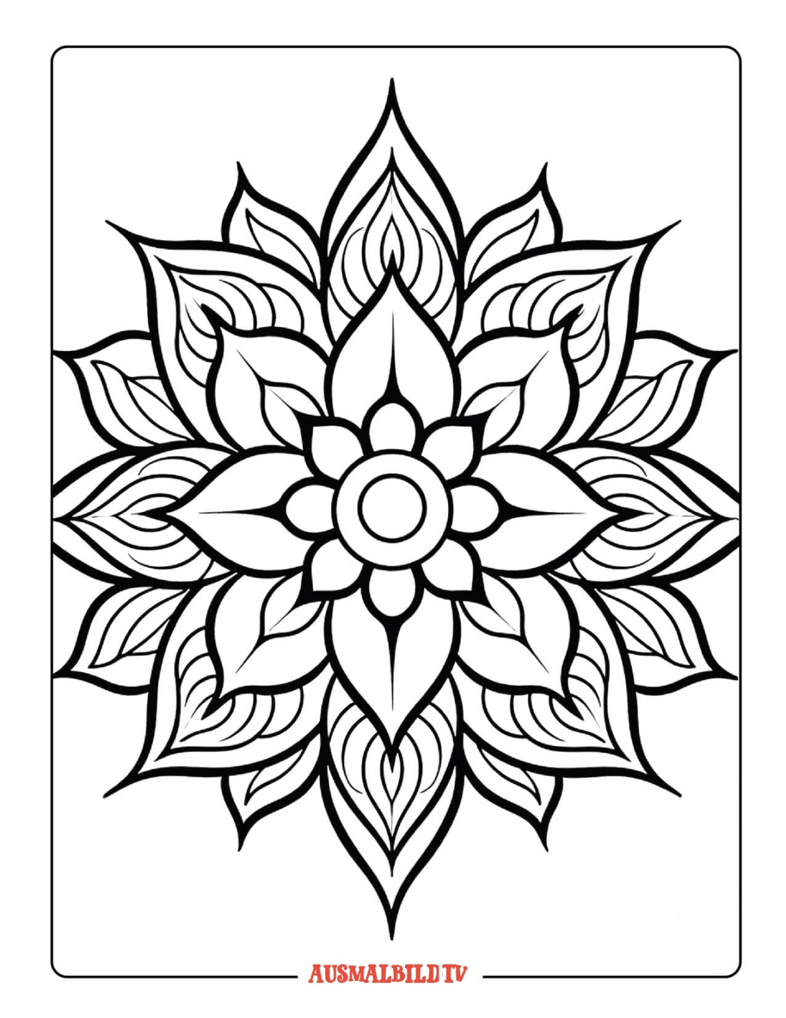 Ausmalbilder Mandala PDF