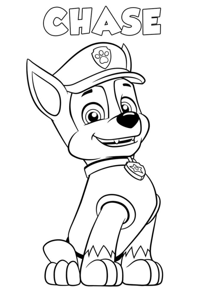 Ausmalbilder Paw Patrol.  Bilder