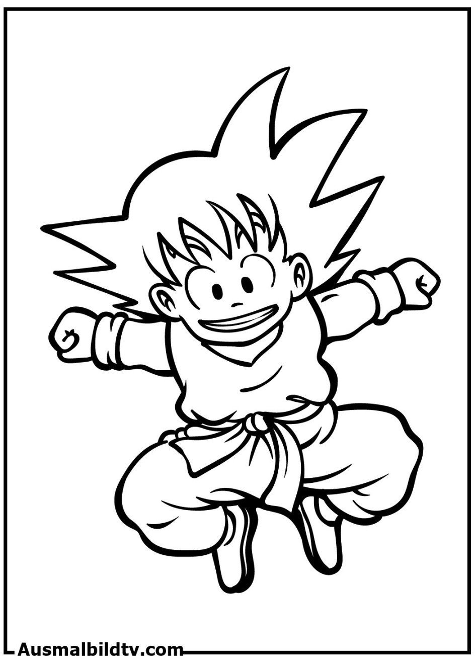 Ausmalbilder Son Goku