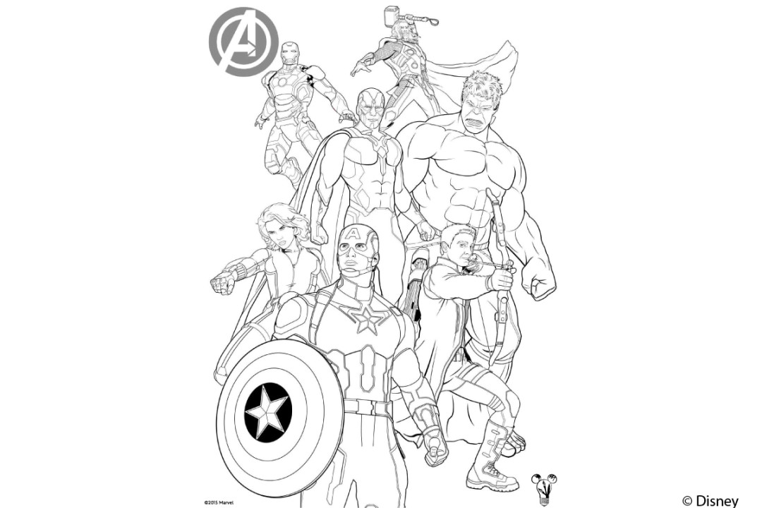 Avengers Ausmalbild  Kribbelbunt