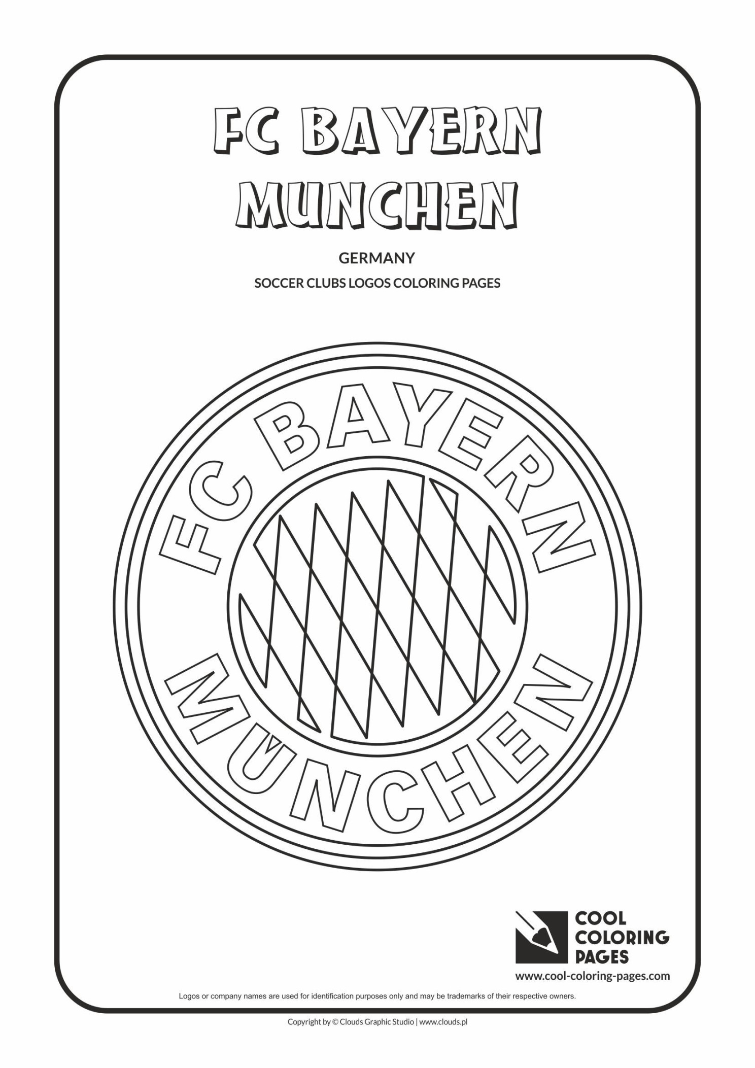 FC Bayern Munchen logo coloring page  Lustige malvorlagen