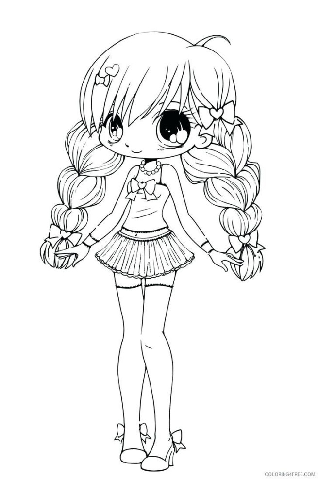 Manga Ausmalbilder Zum Ausdrucken  Cute coloring pages, Chibi