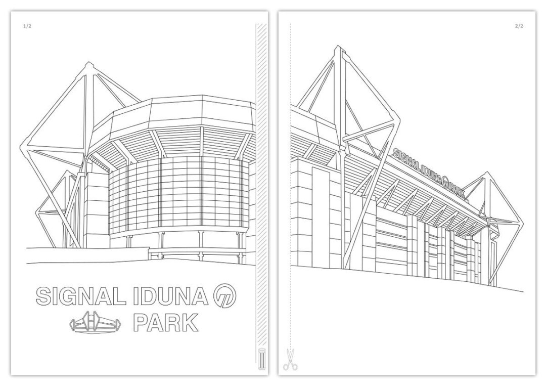 SIGNAL IDUNA PARK - Malvorlage