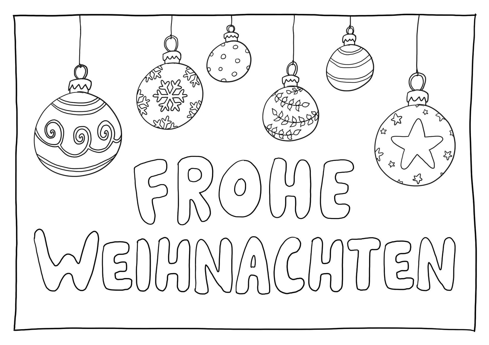 Weihnachtliche Malvorlagen - Festliche Stimmung verbreiten