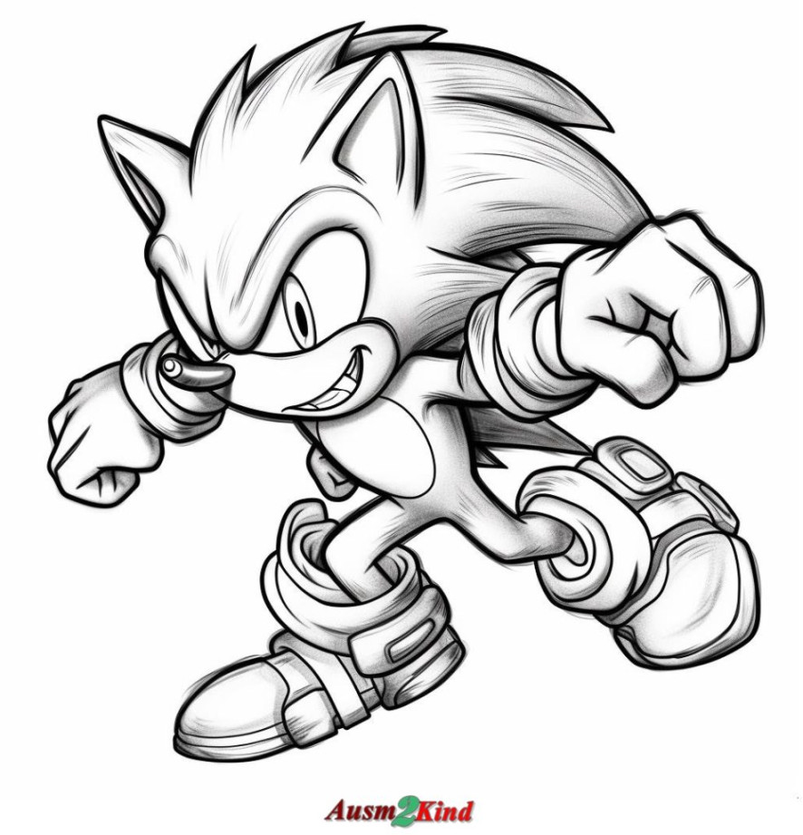 Ausmalbilder Sonic