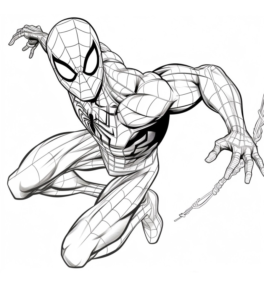 Ausmalbilder Spiderman,  Stück Bilder Aktivitätseite