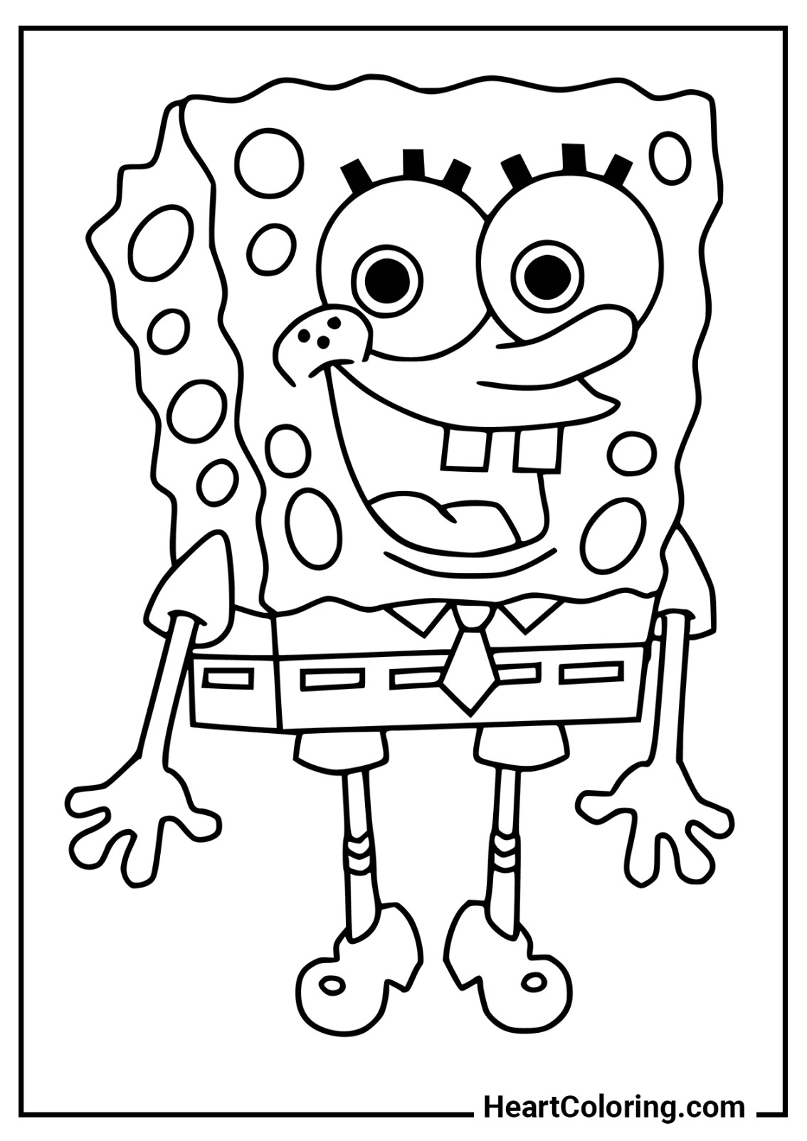 Ausmalbilder von SpongeBob Schwammkopf zum Ausdrucken