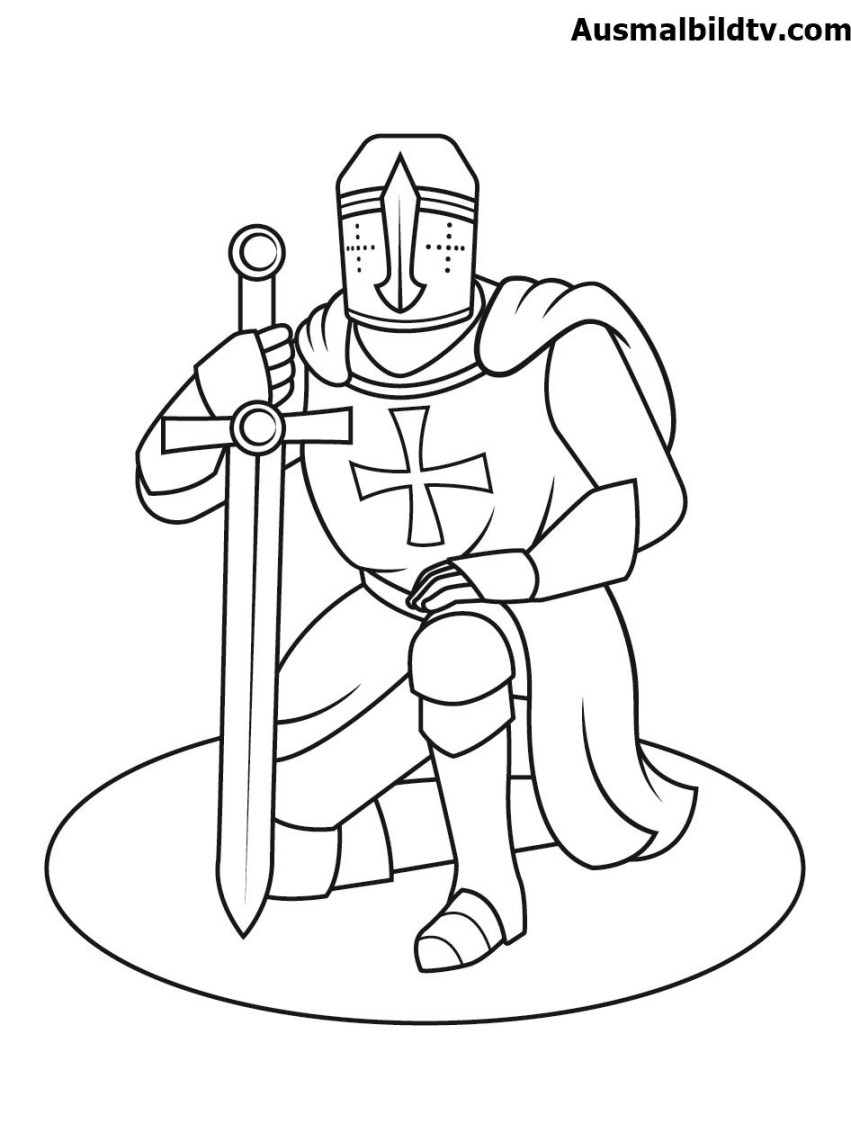 Beste Mutige Ritter Ausmalbilder zum Ausdrucken - Mittelalter