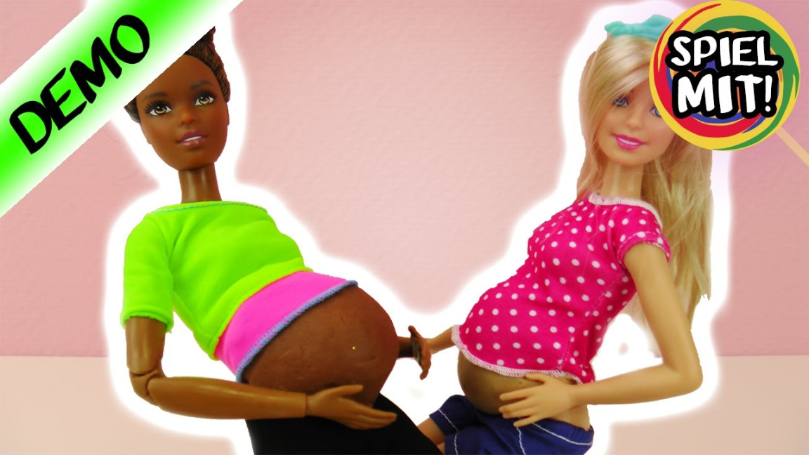 BARBIE SCHWANGER? deutsch  DIY dicken BABYBAUCH selber machen  Demo