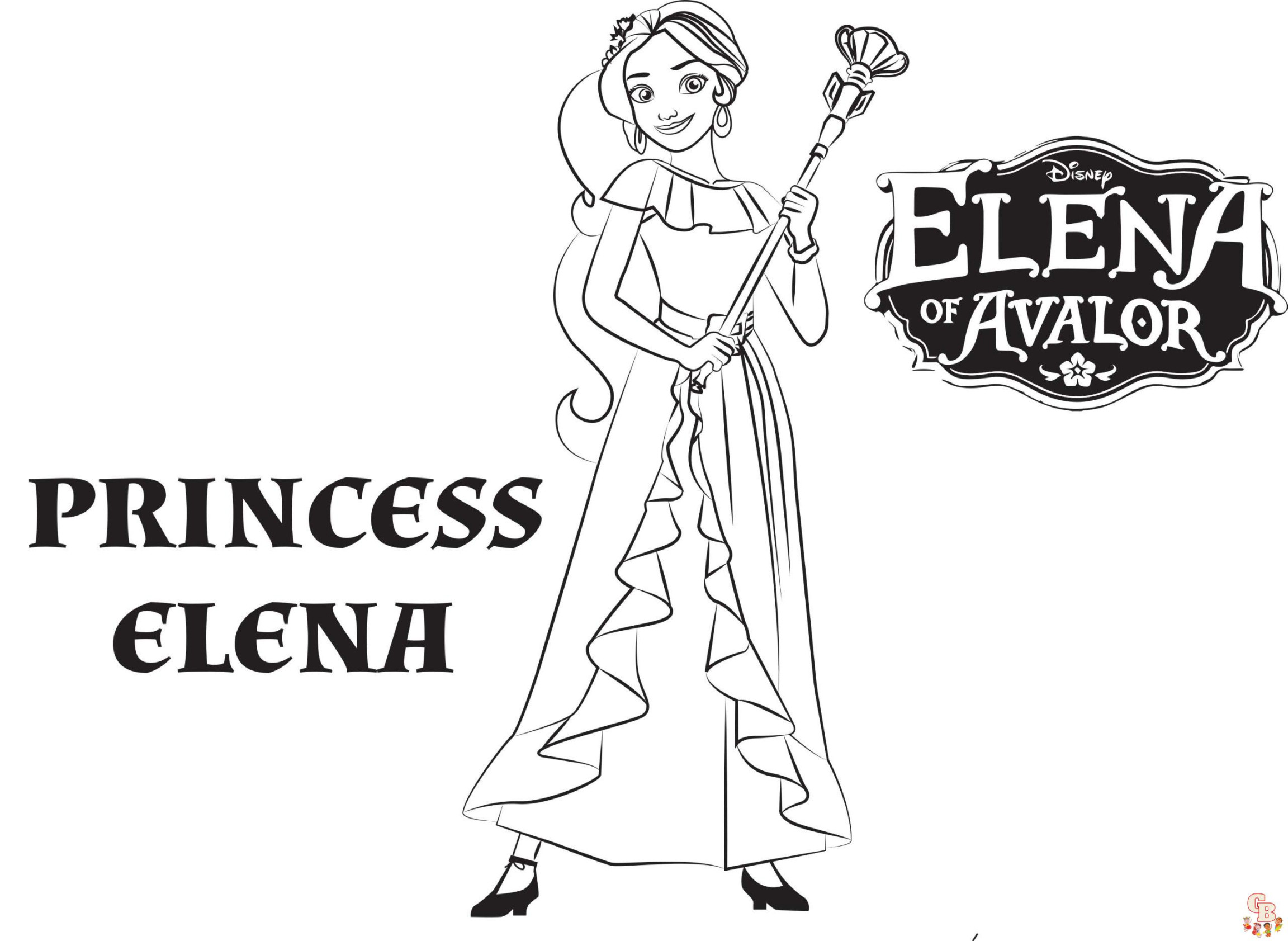 Entdecken Sie die Welt von „Elena of Avalor Coloring Pages“