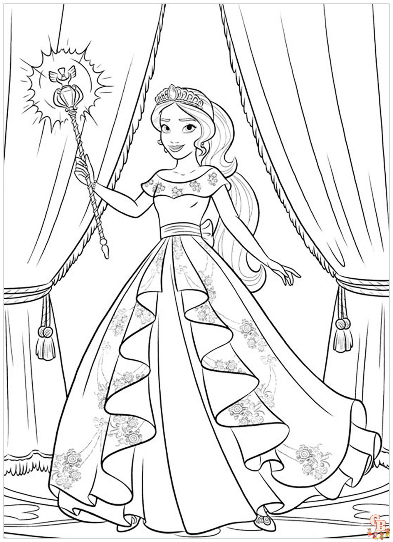 Entdecken Sie die Welt von „Elena of Avalor Coloring Pages“