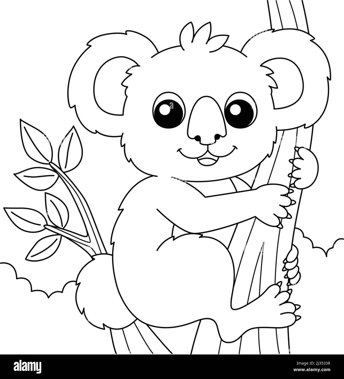 Koala ausmalbild Stock-Vektorgrafiken kaufen - Alamy