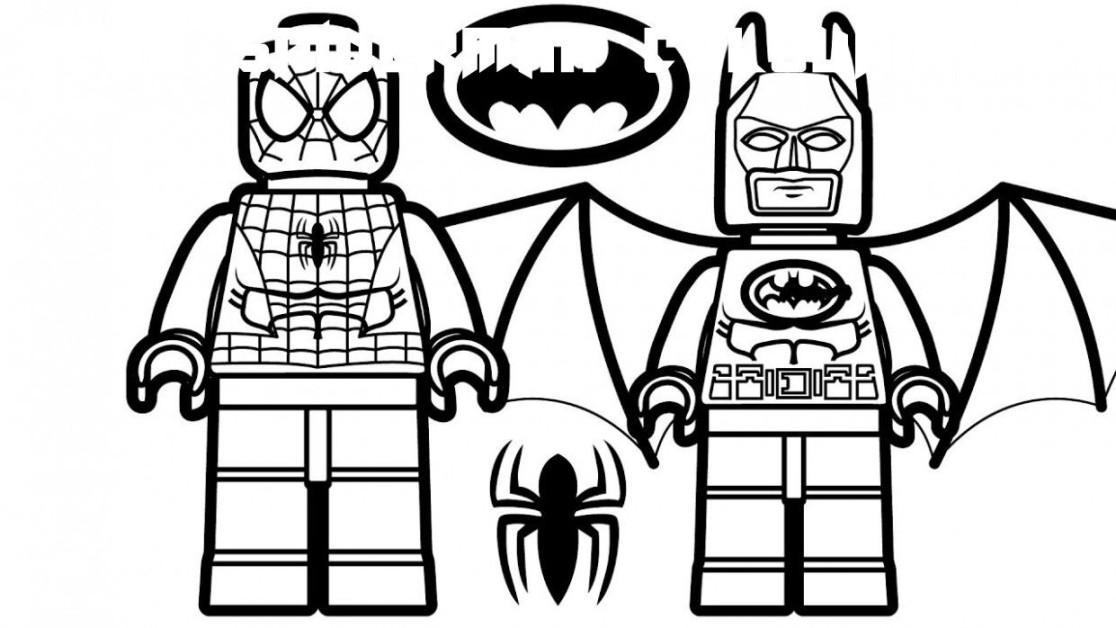 Lego Spiderman Colouring Pages