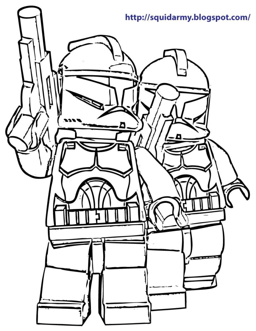 Lego Star Wars coloring pages - Stroom Tropers  Ausmalbilder