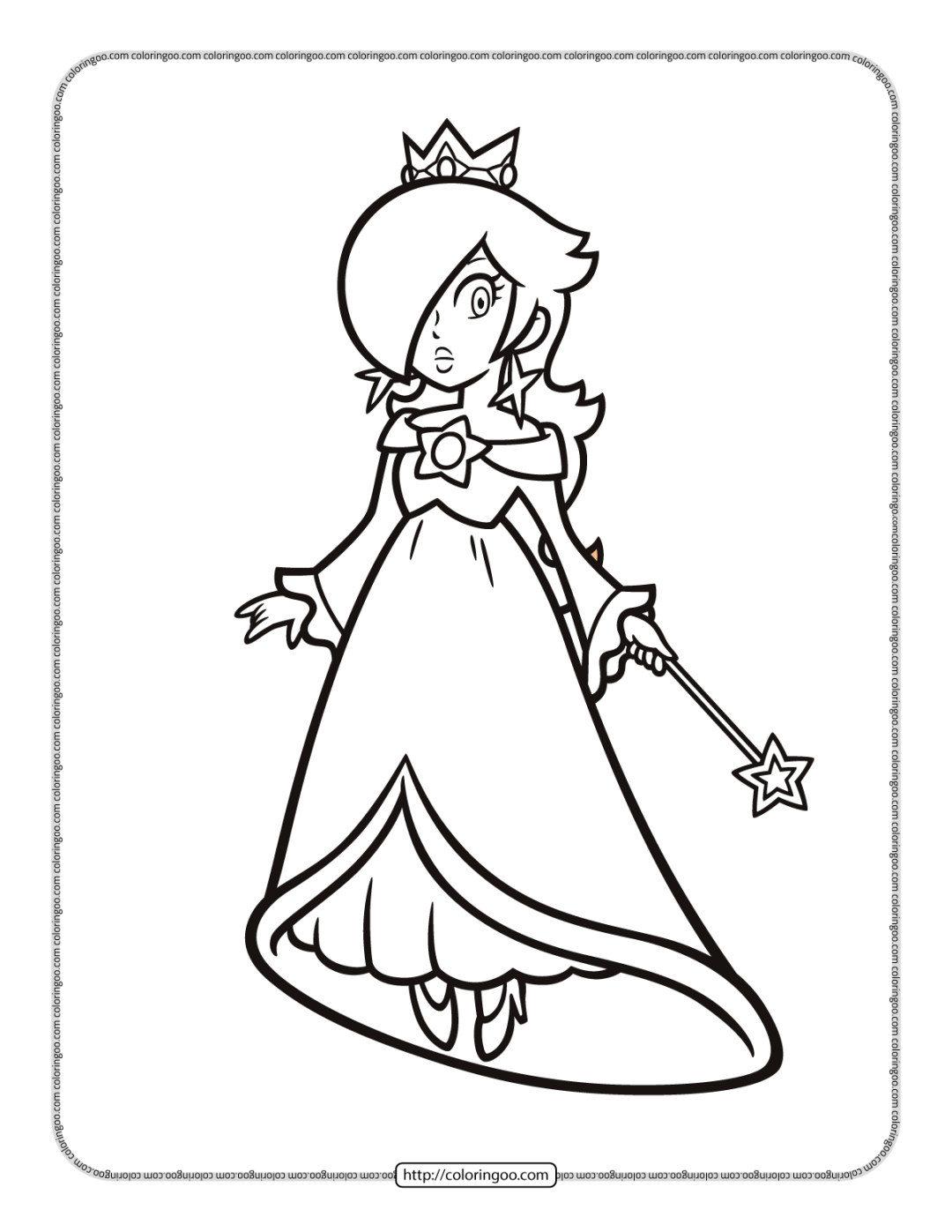 Princess Rosalina Coloring Sheet