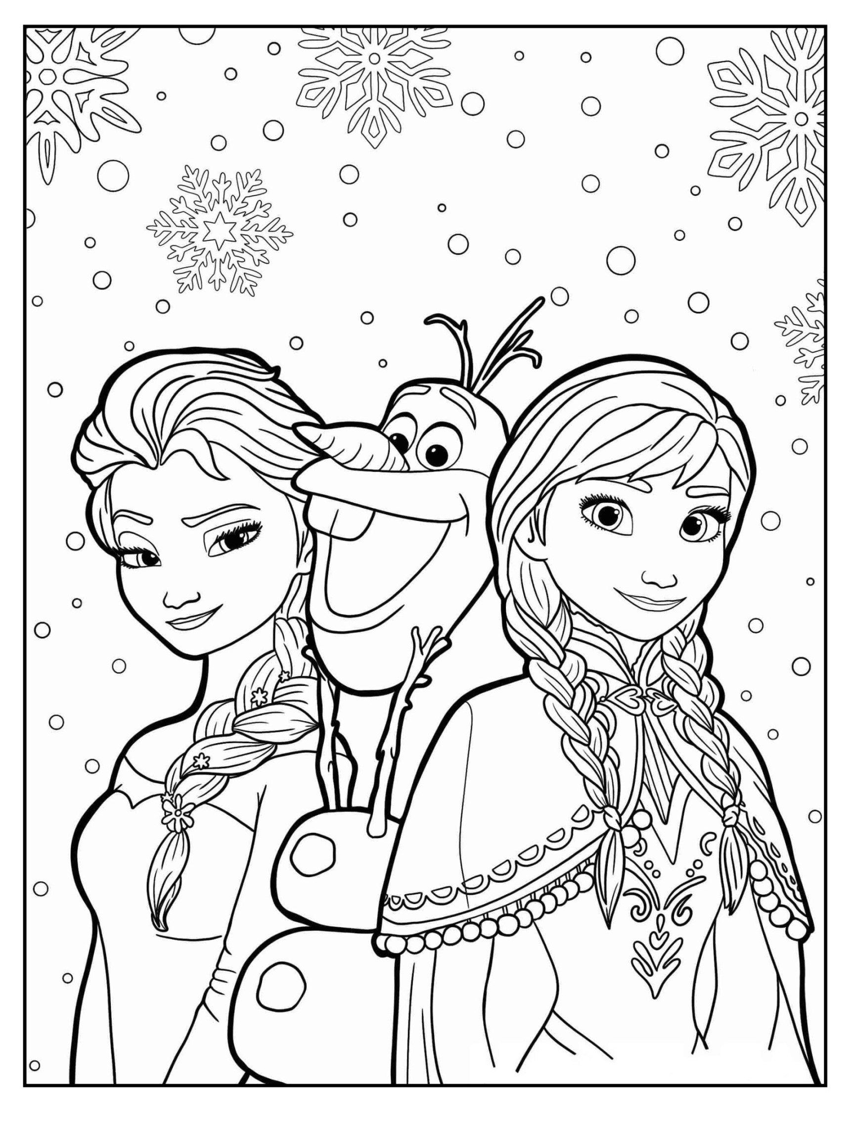 Ausmalbilder Frozen