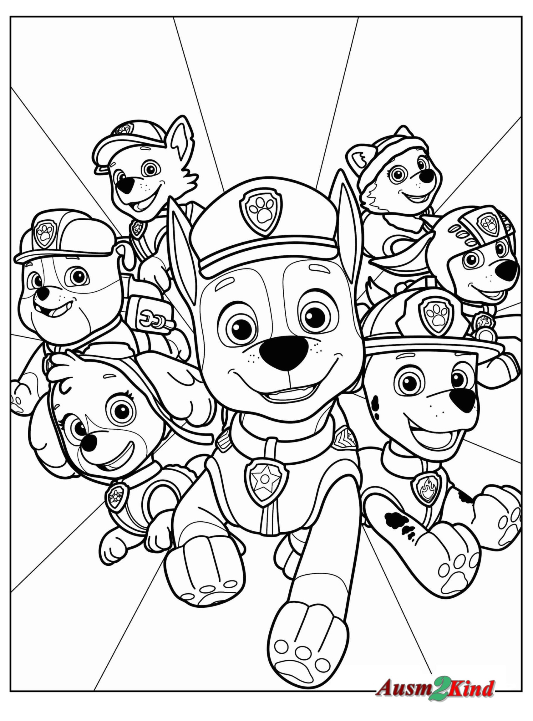 Ausmalbilder PAW Patrol