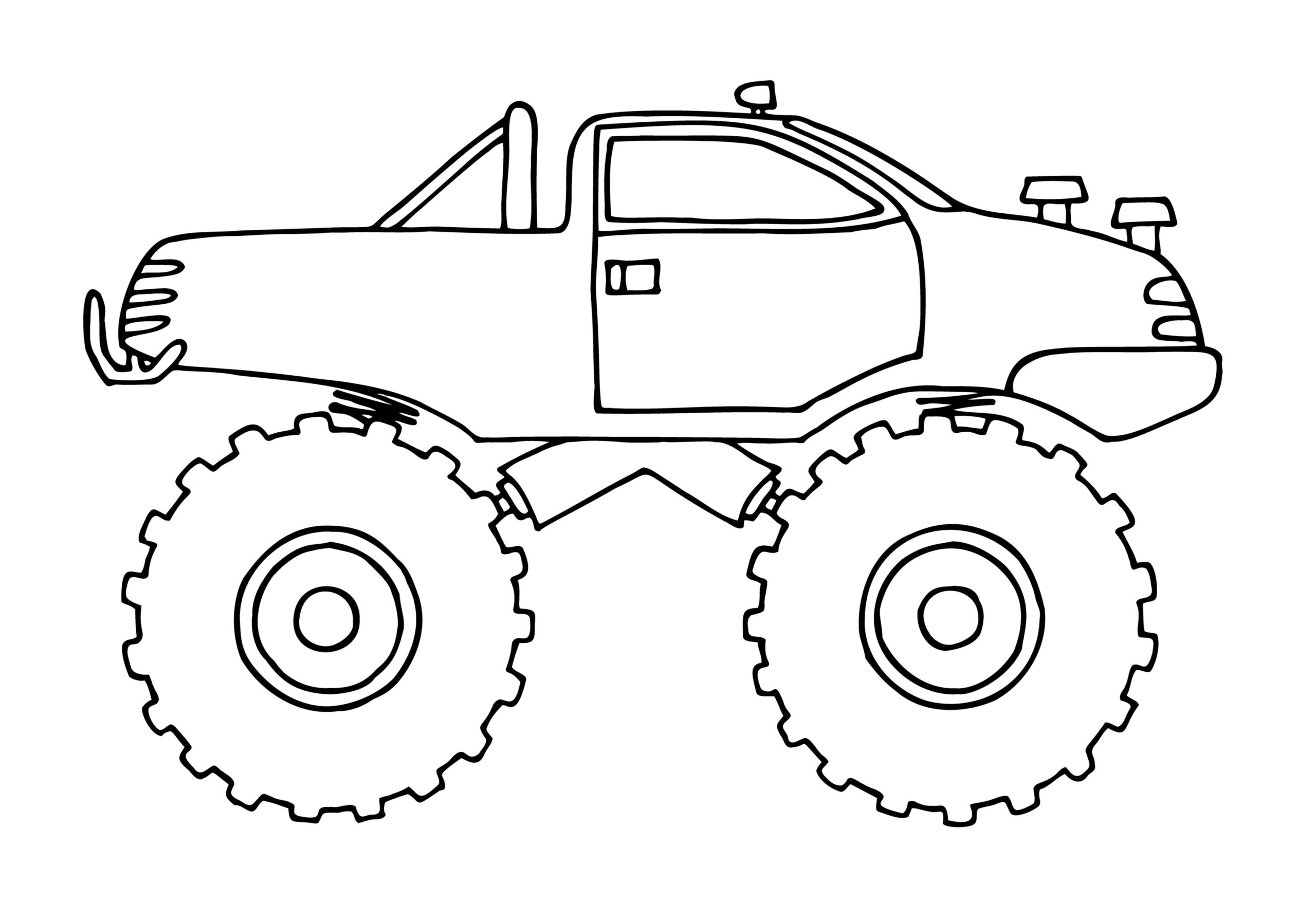 Entdecke Monster-Trucks Ausmalbilder – Spaß garantiert