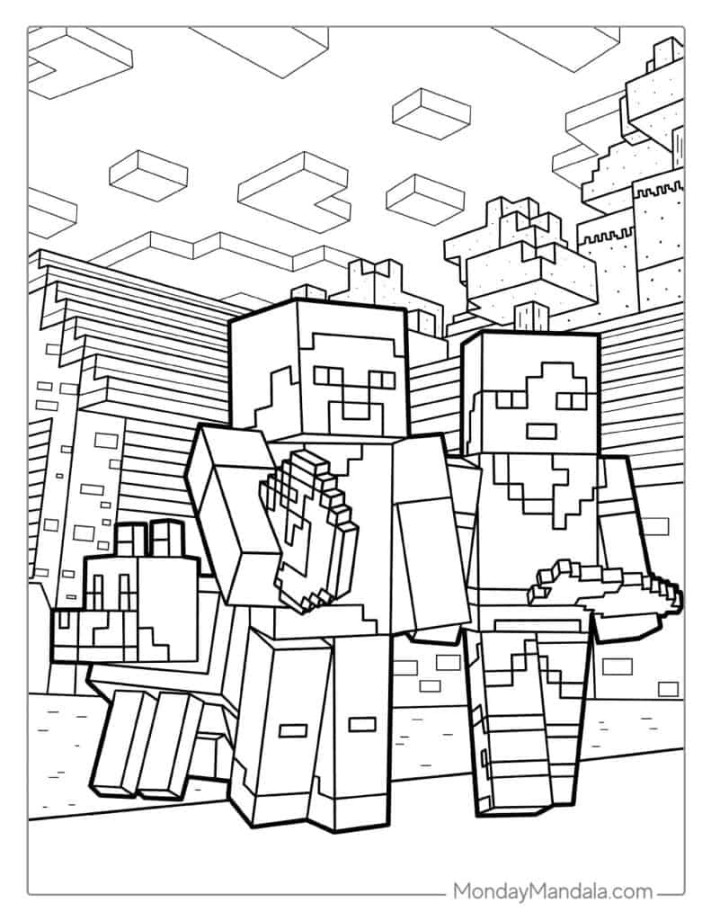 Minecraft Coloring Pages (Free PDF Printables)