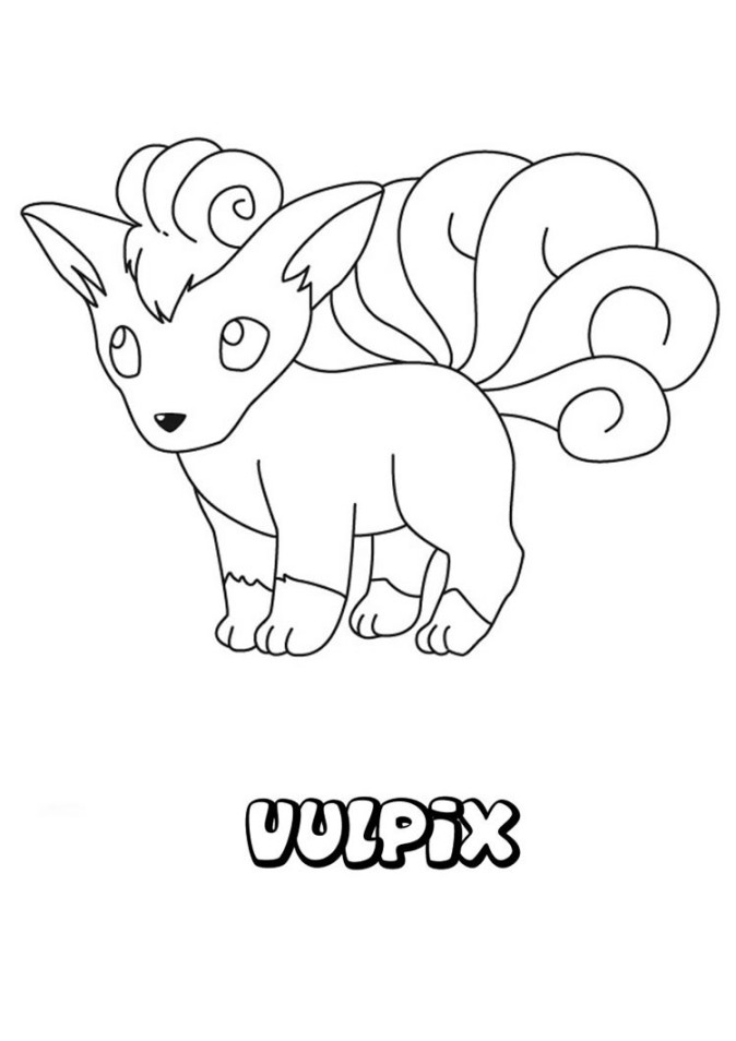 Vulpix zum ausmalen zum ausmalen - de.hellokids