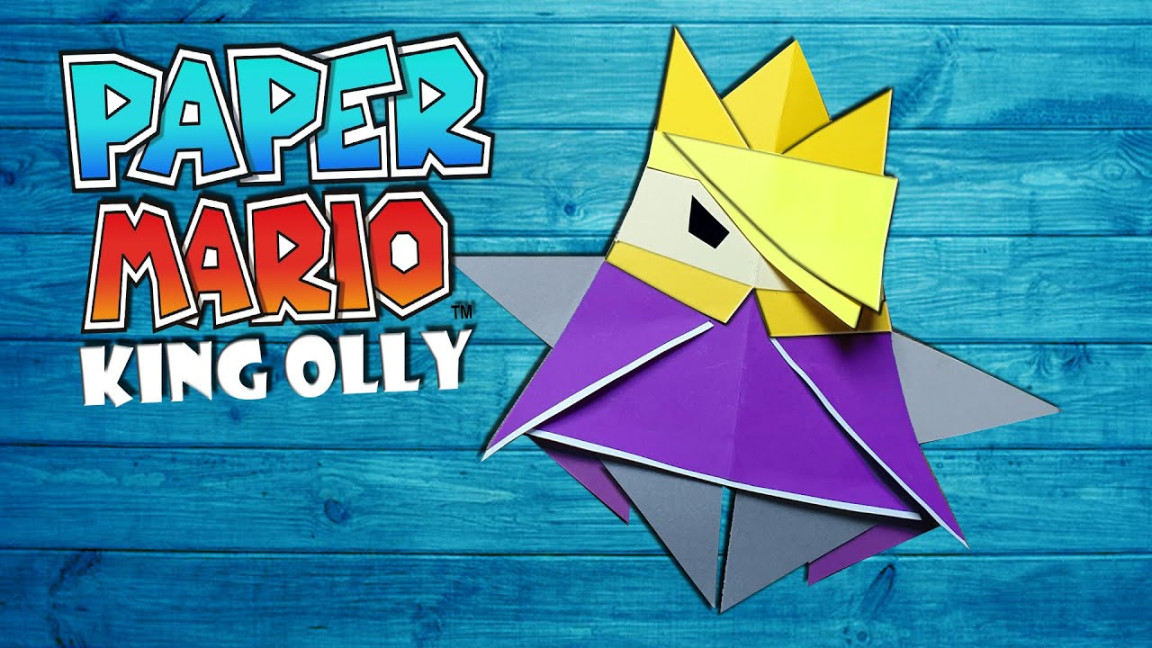 King Olly basteln aus Paper Mario - make olly from paper mario the origami  king DIY craft [K]