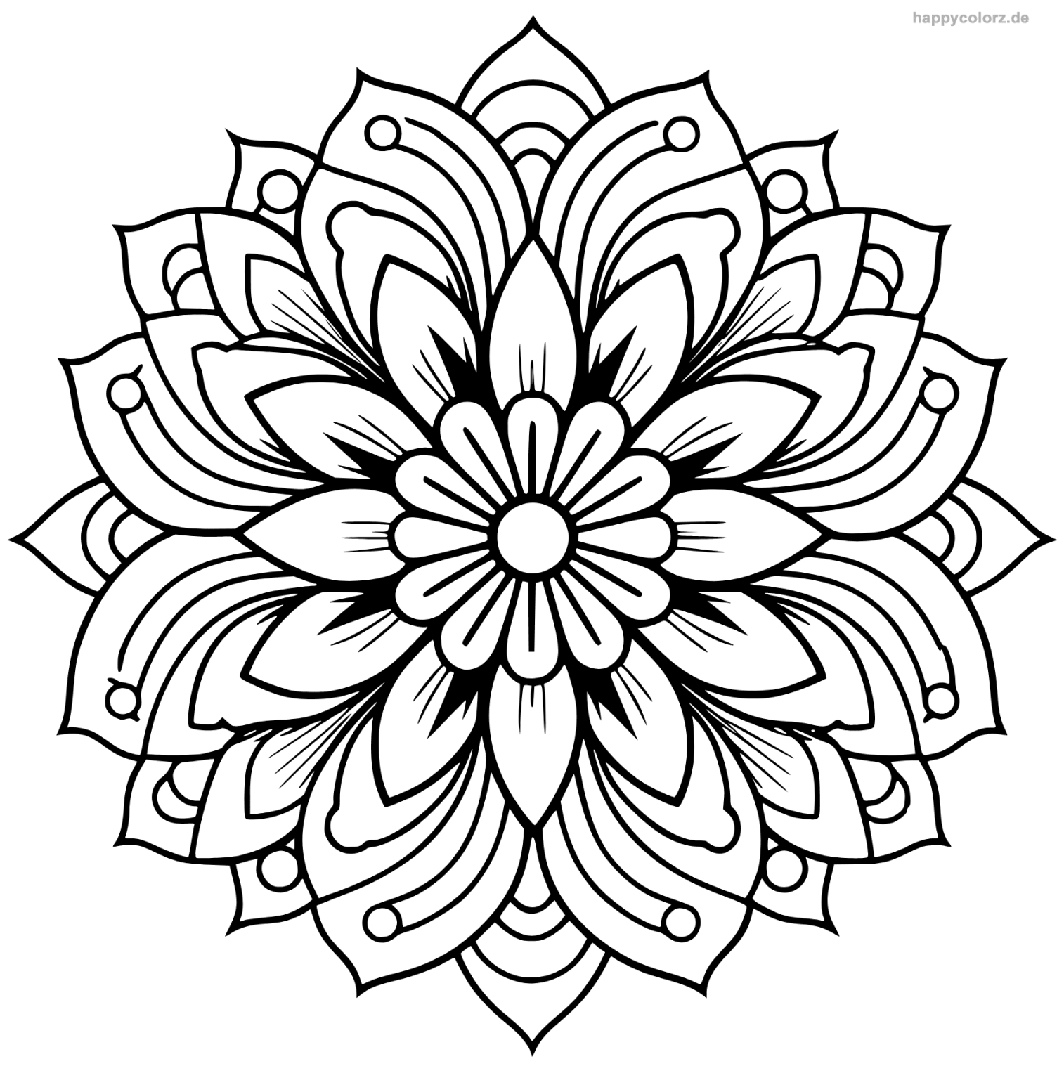 Mandala zum Ausdrucken » Mandalas zum Ausmalen  happycolorz