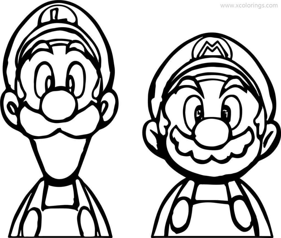 Paper Mario Coloring Pages Mario Bros - XColorings