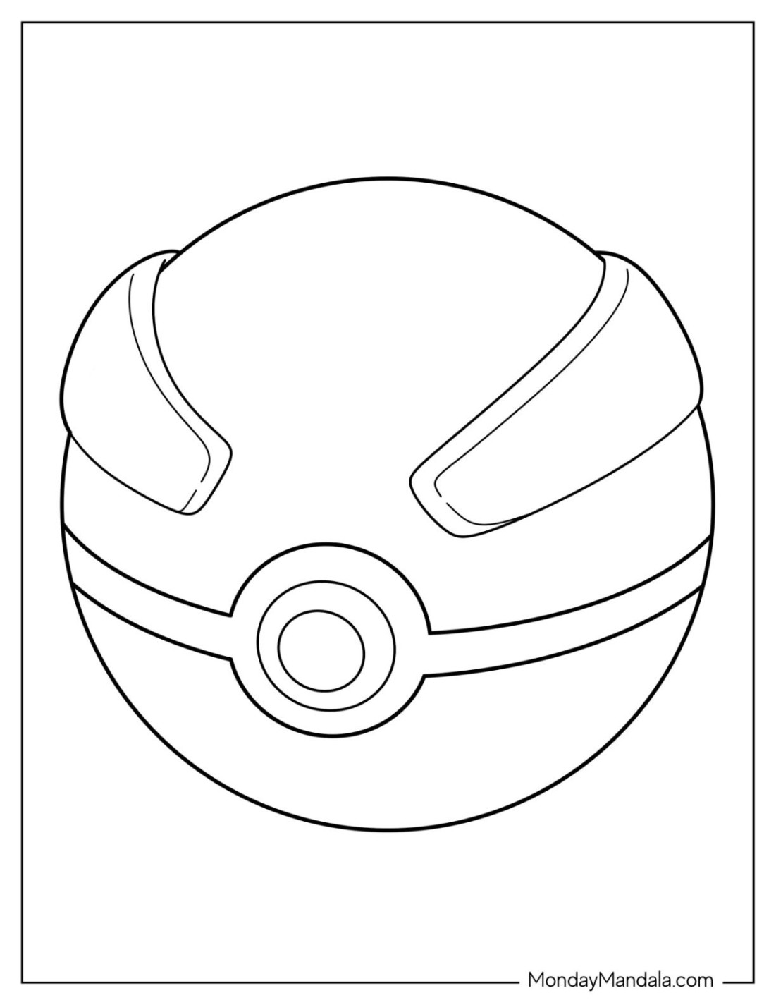 Pokéball Coloring Pages (Free PDF Printables)