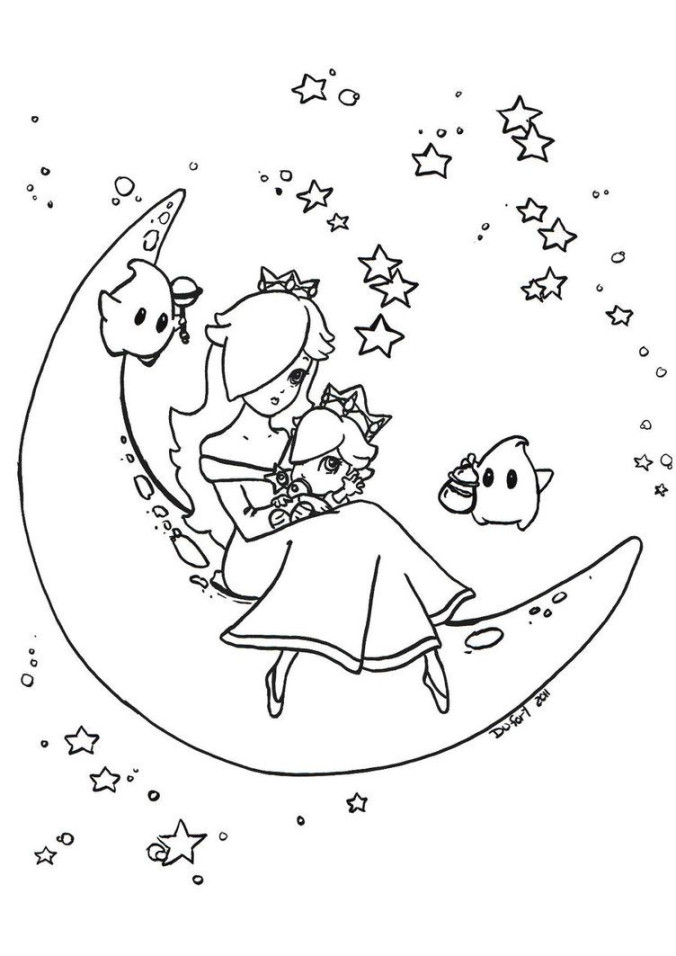 Rosalina and baby Rosalina by JadeDragonne on DeviantArt