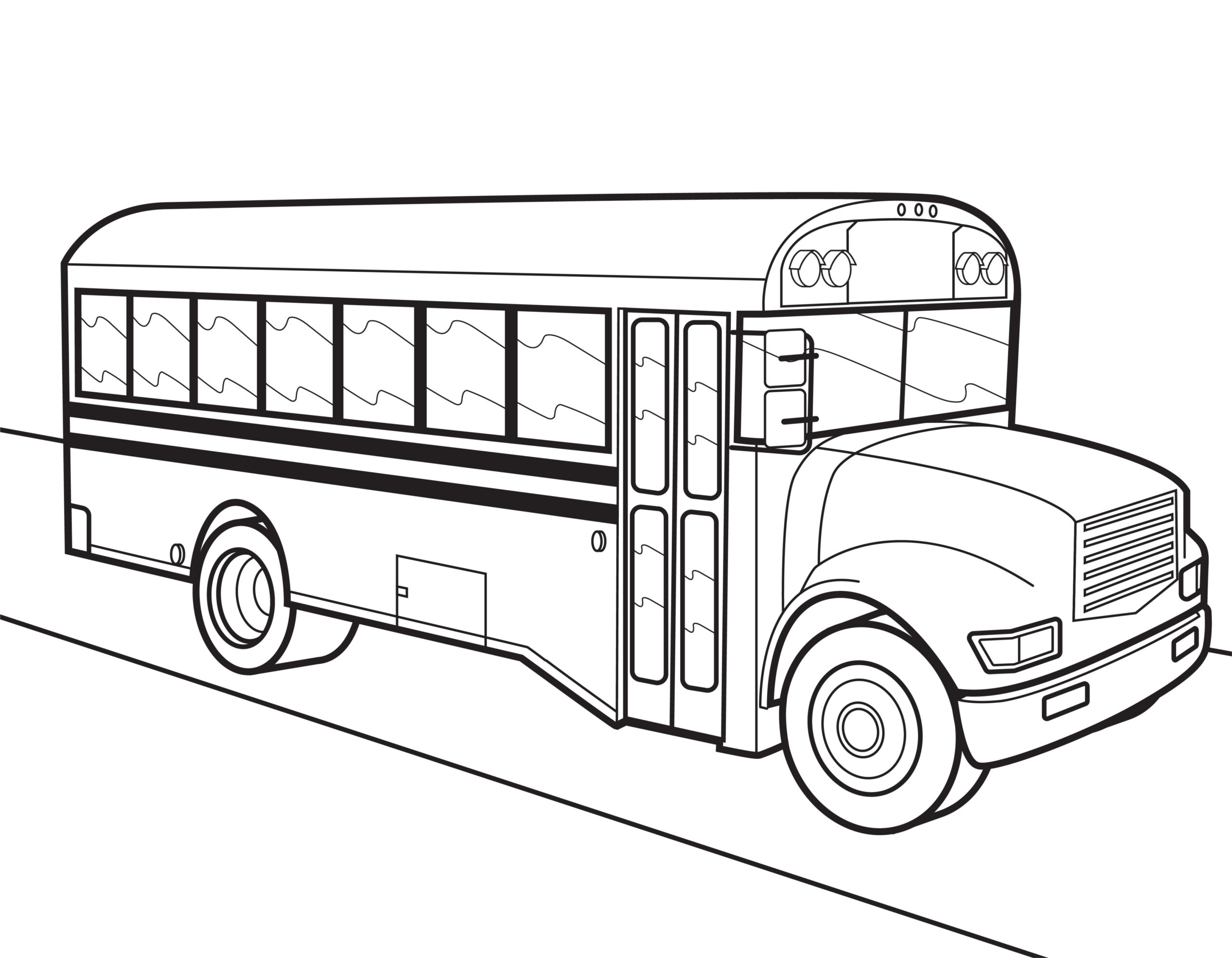 Bus Ausmalbilder - Malvorlagen mit Bussen