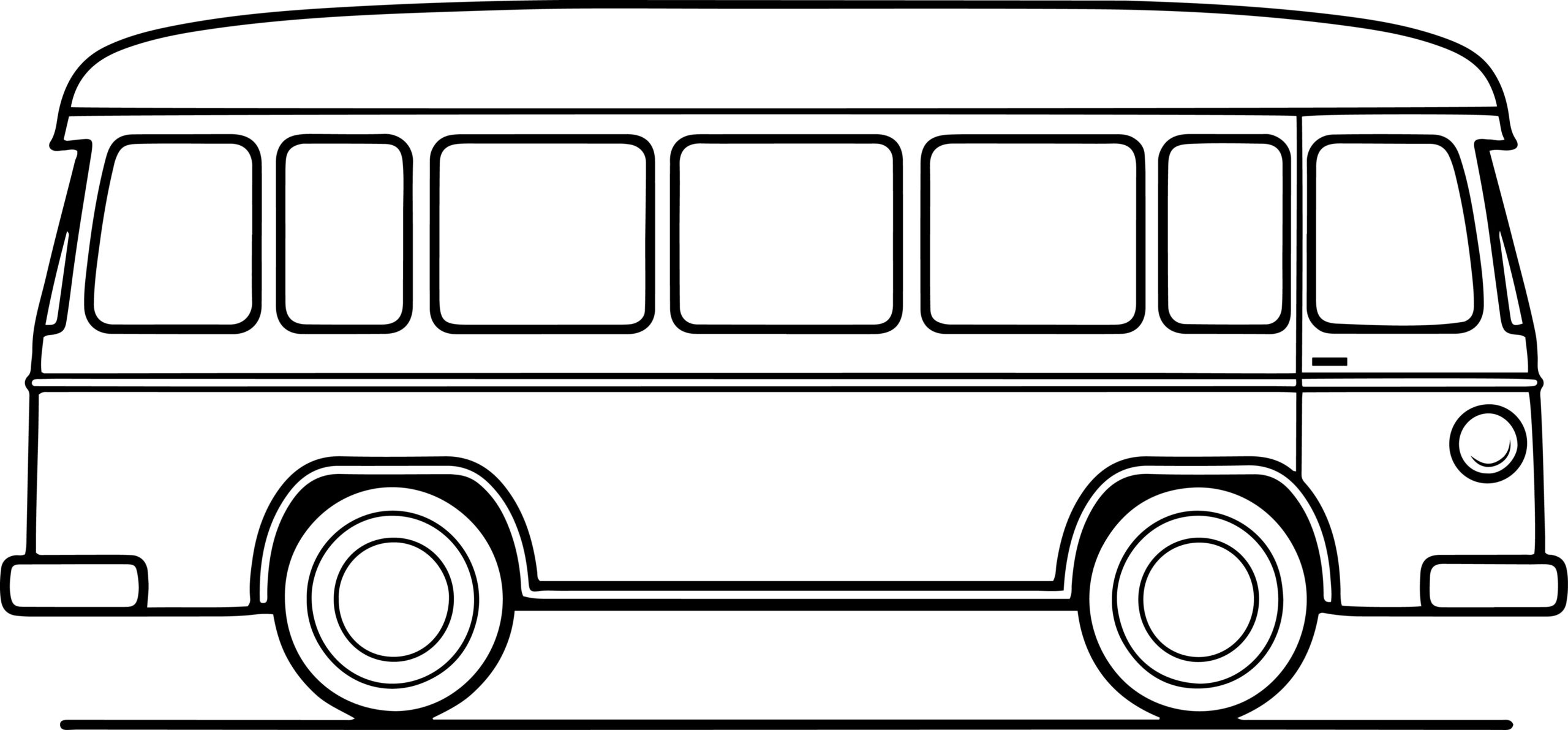 Bus Ausmalbilder - Malvorlagen mit Bussen