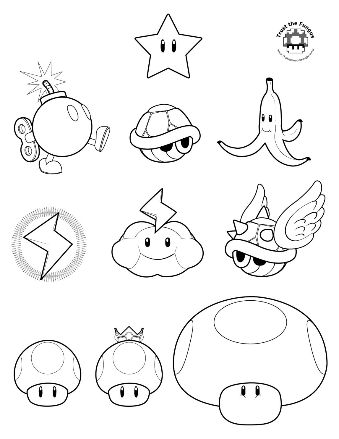 TMK Presents: Mario Kart Wii Coloring Pages!